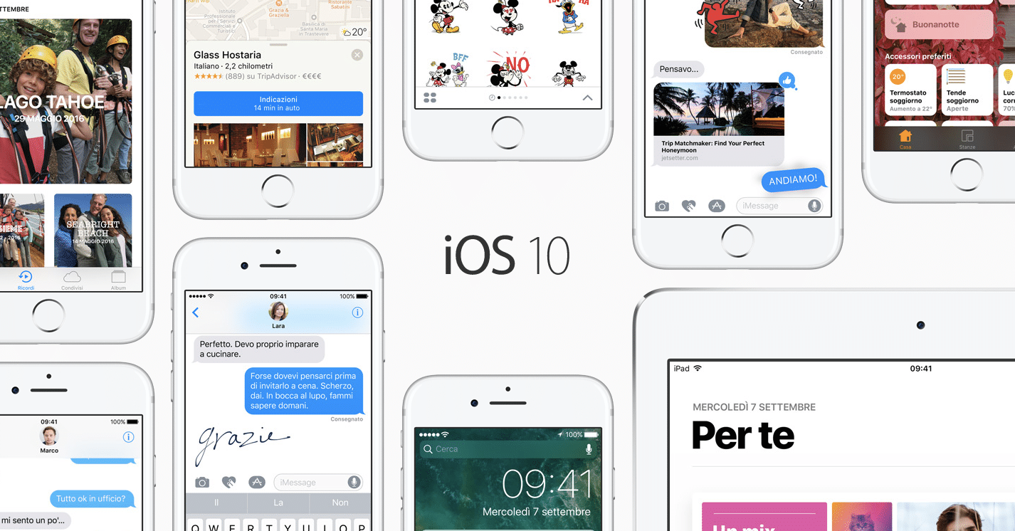 Aggiornamento iMessagge iOS 10