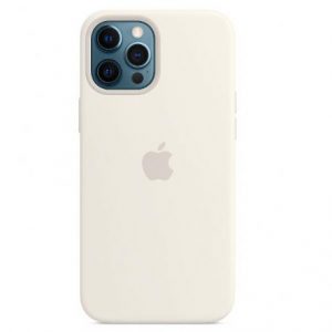 Apple Custodia Magsafe in Silicone per Iphone 12 Pro Max Bianco