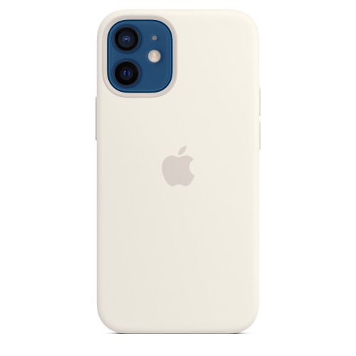 Apple Custodia Magsafe in Silicone per Iphone 12 Mini Bianco