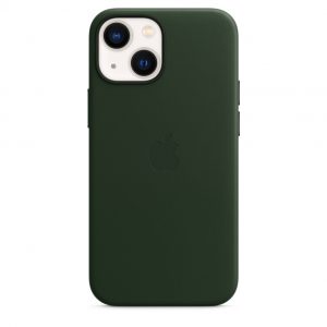 Apple Custodia MagSafe in pelle per iPhone 13 mini Verde Sequoia